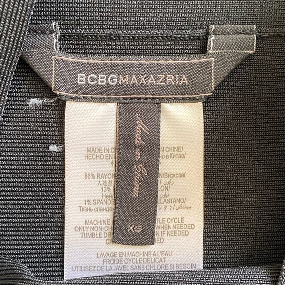 BCBG Maxarzia Bandage Skirt Turquoise Black - Picture 6 of 7